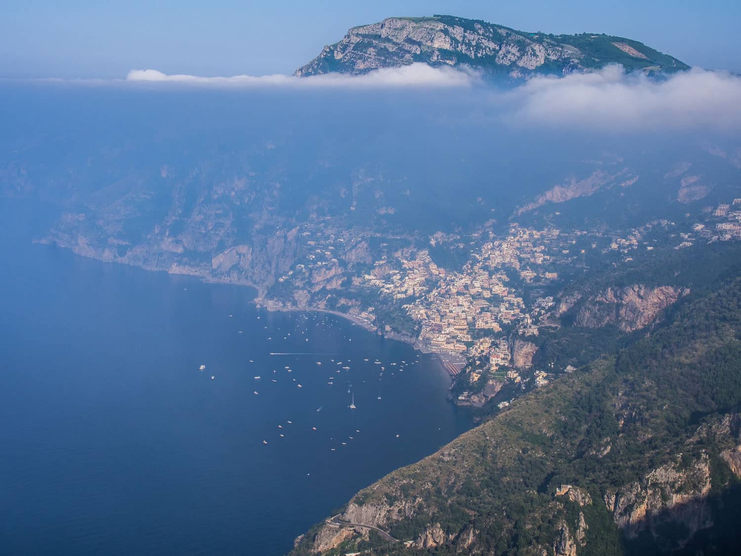 Positano view from the Path of the Gods, Amalfi Coast