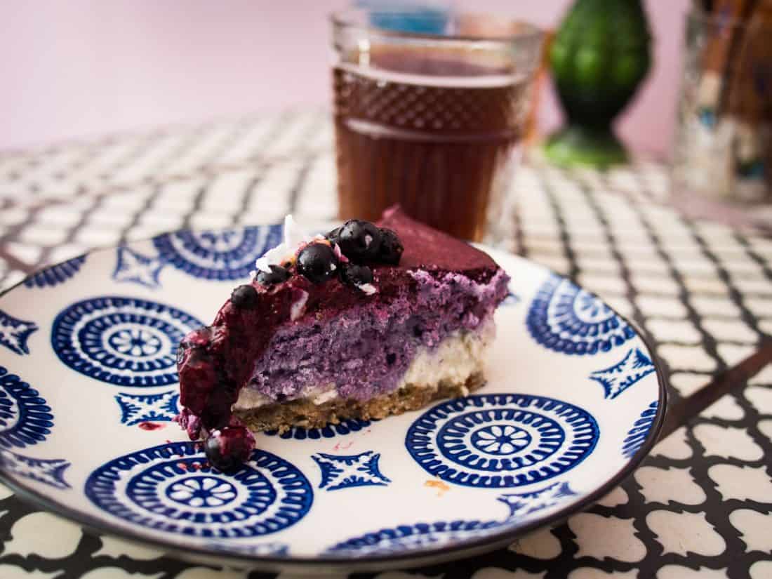 Aeropress coffee and raw cake at Cafe Kokko, Helsinki