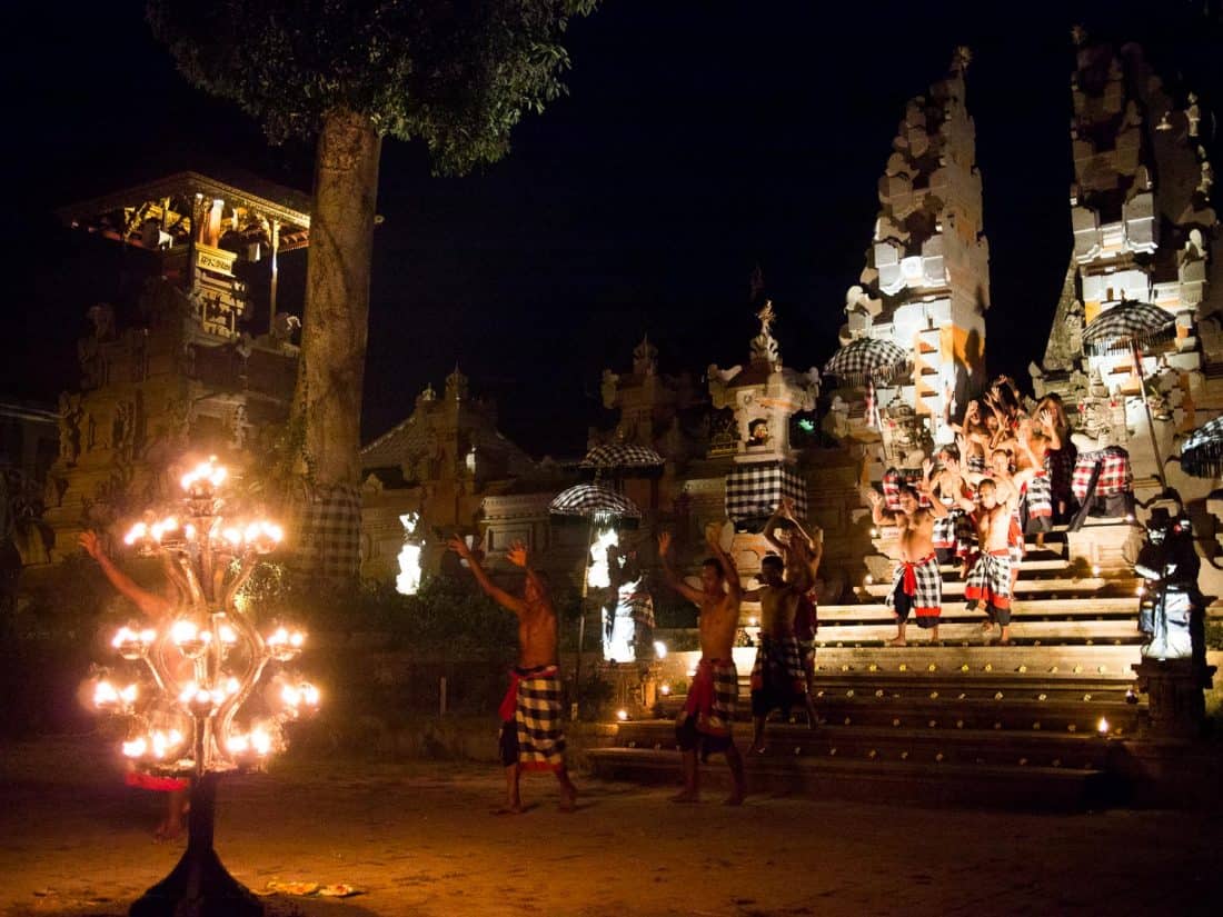 Kecak performance in Junjungan village