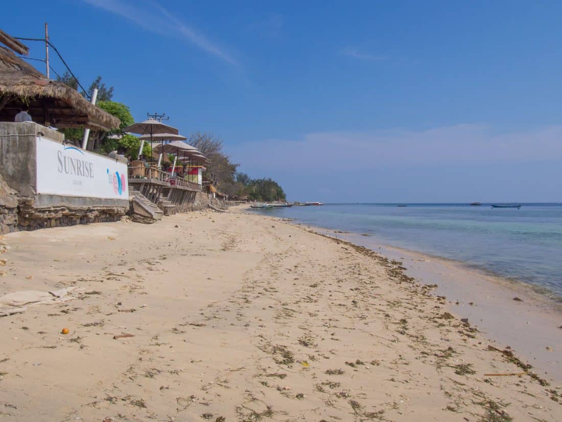 Sunrise Resort beach on Gili Air