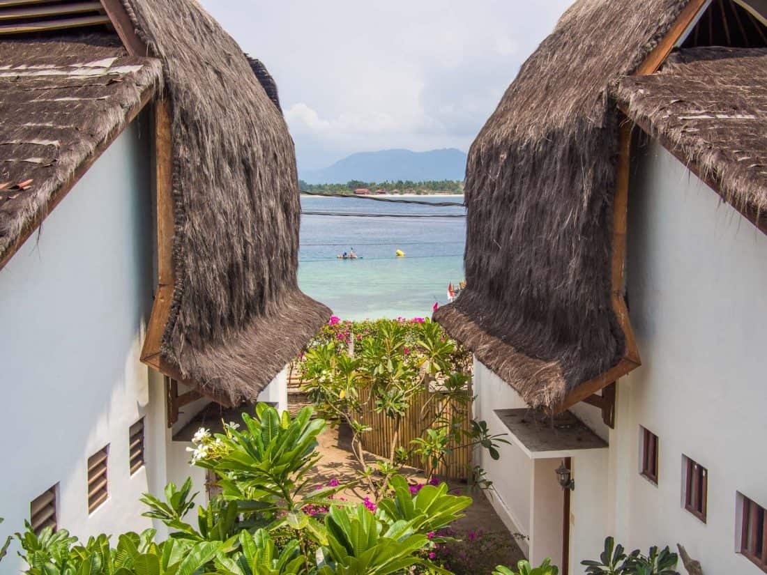 Sunrise resort suite view, Gili Air