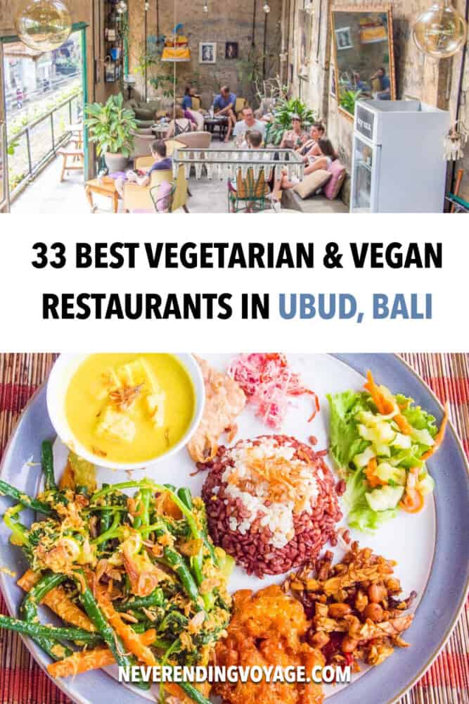 Best vegetarian food in Ubud, Pinterest