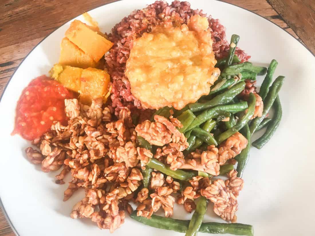 Vegetarian restaurants in Canggu- Warung Bu Mi