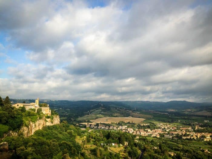 Minimalist running shoes for travel - Orvieto Italy