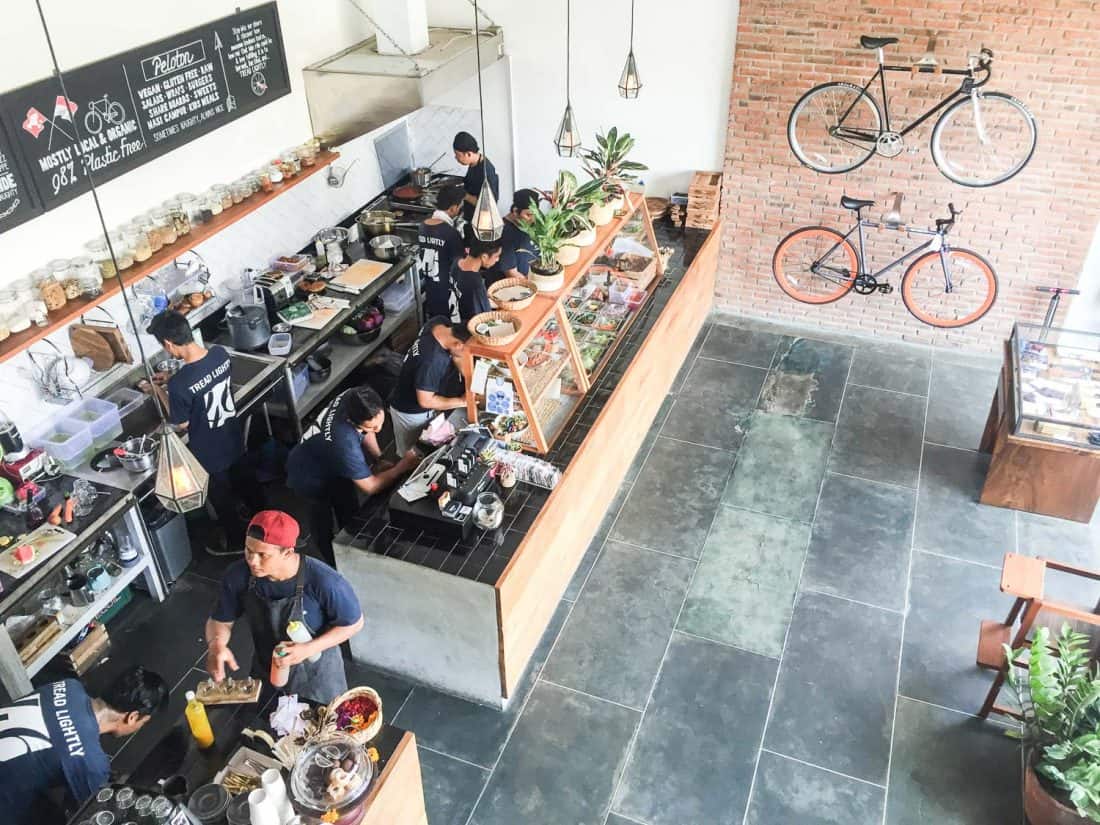 Vegetarian restaurants in Canggu- Peloton Supershop vegan cafe