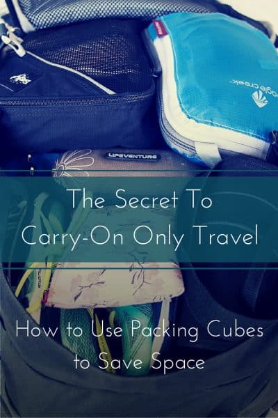 How to pack packing cubes for carry-on only travel