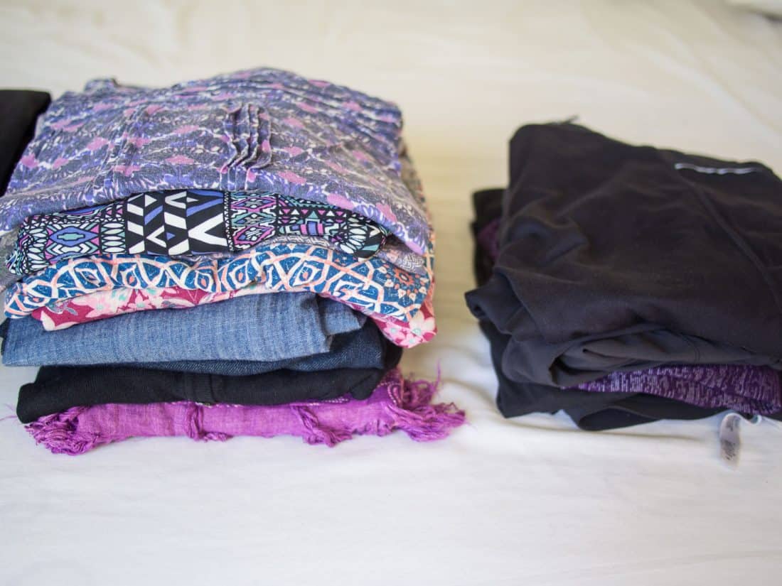 Carry on travel packing list - women's clothes