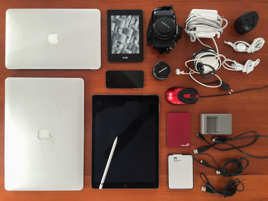 Carry on travel packing list - electronics