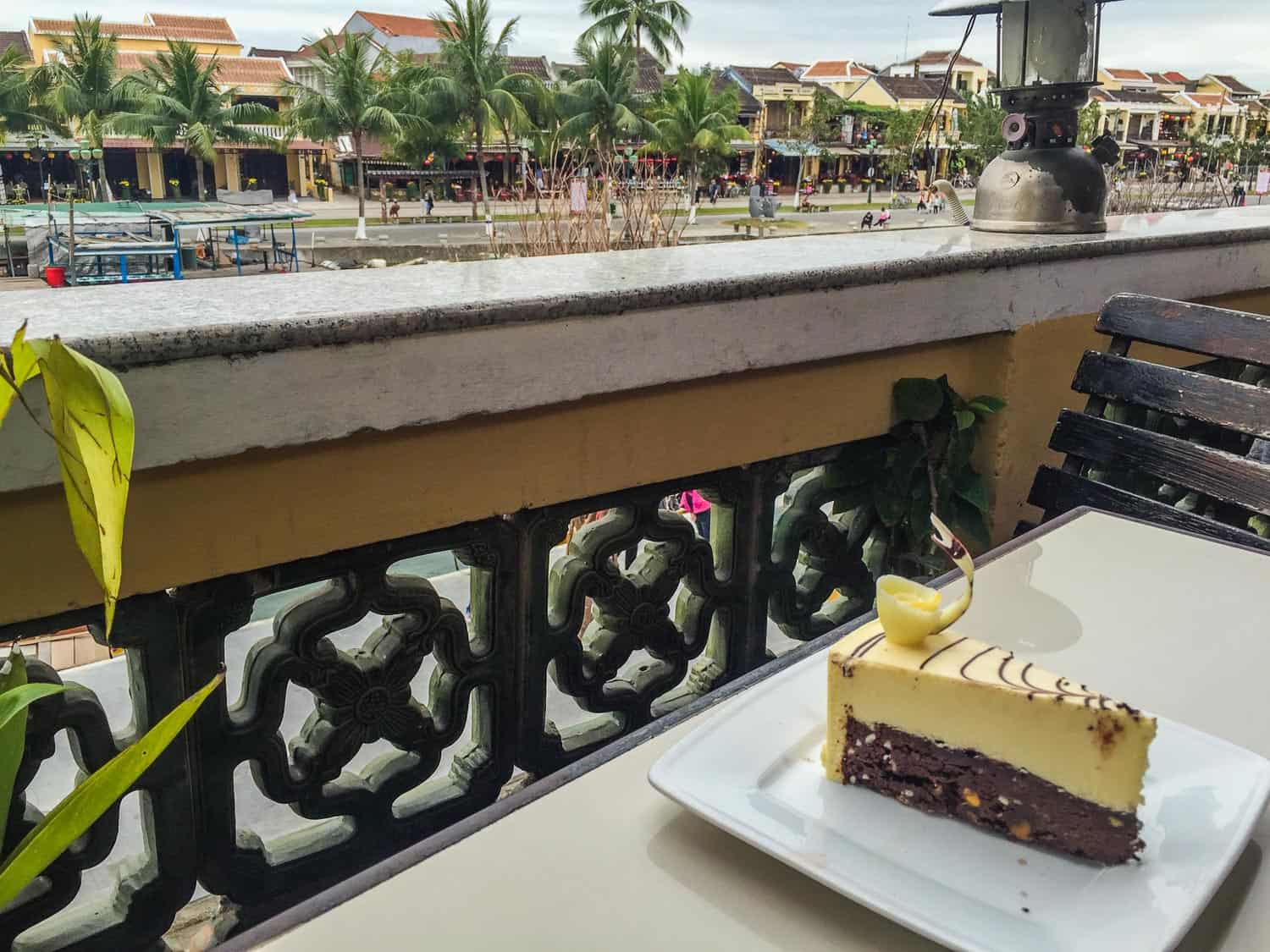 Brownie cheesecake at Cargo Club, Hoi An