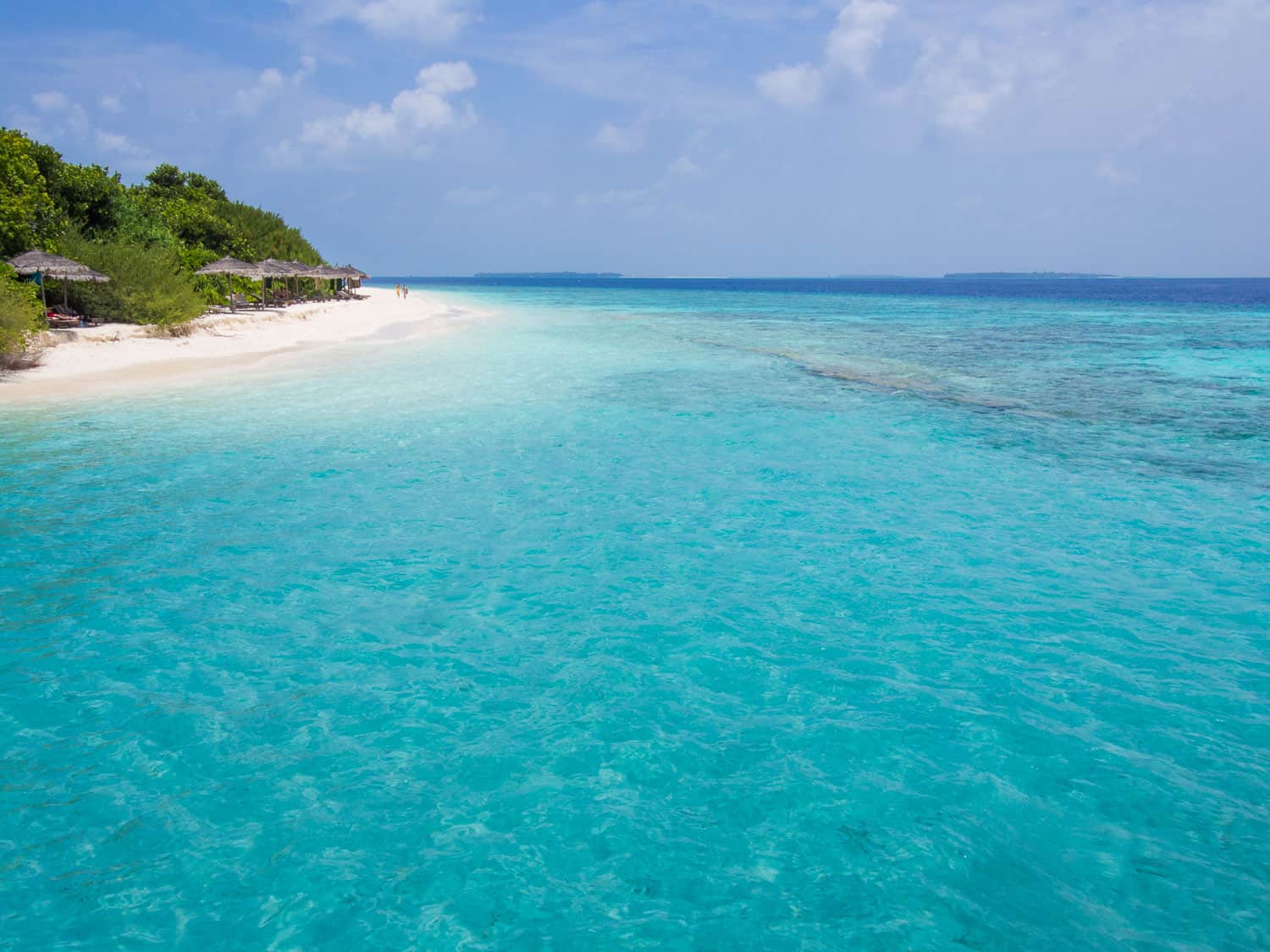 Water villa beach at Reethi Beach Resort