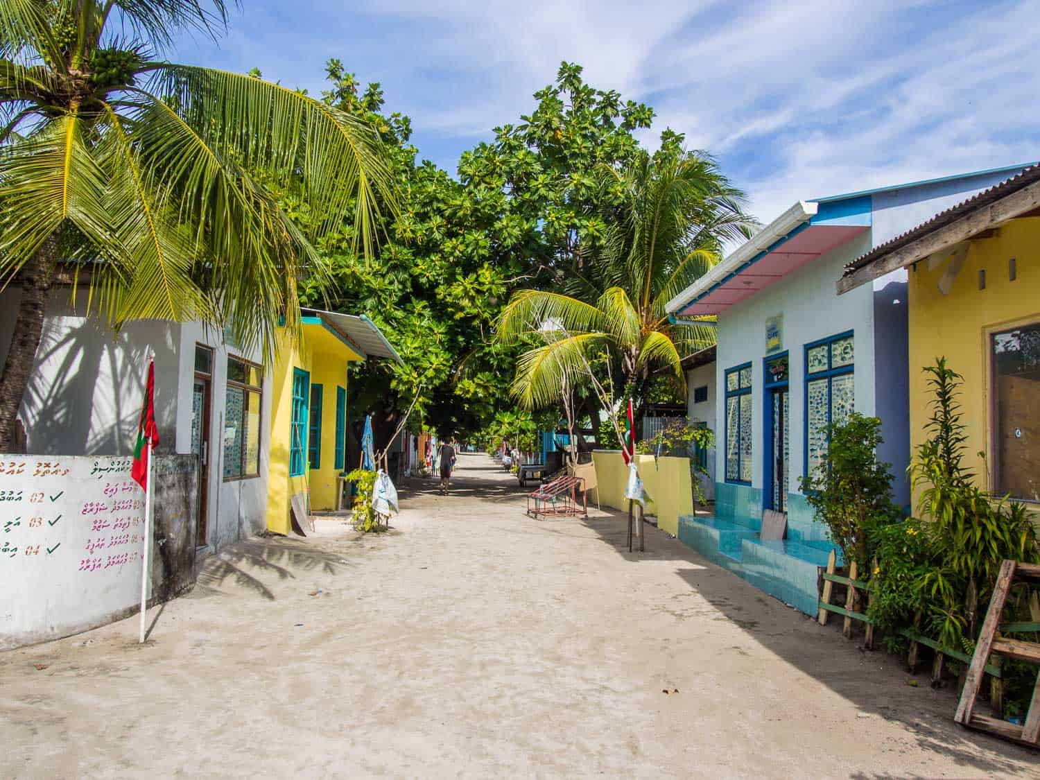 The "main road" on Fulidhoo