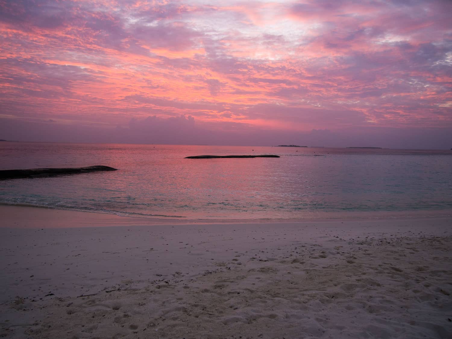 Sunset at Reethi Beach