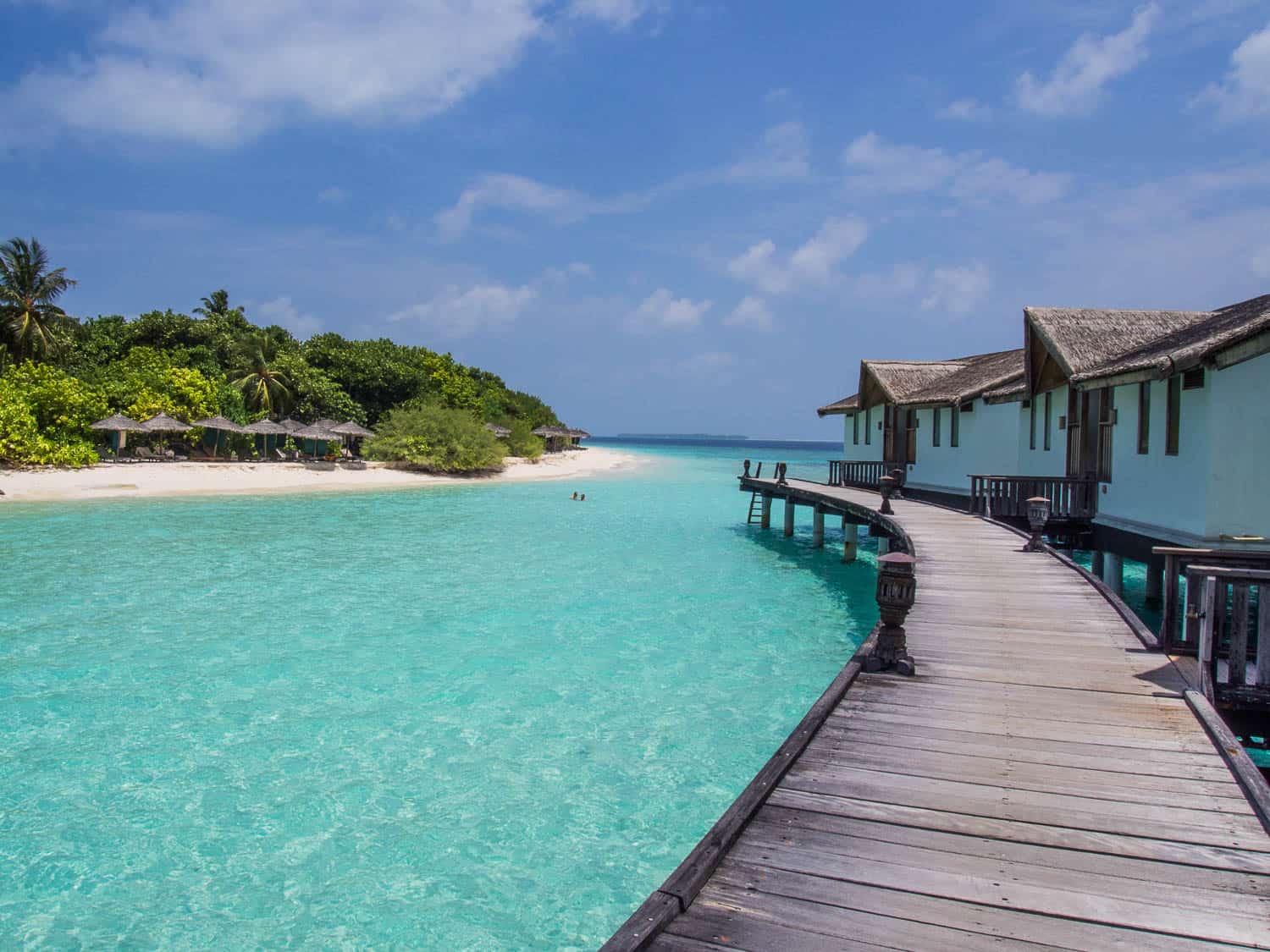 Our over-water villa at Reethi Beach Resort