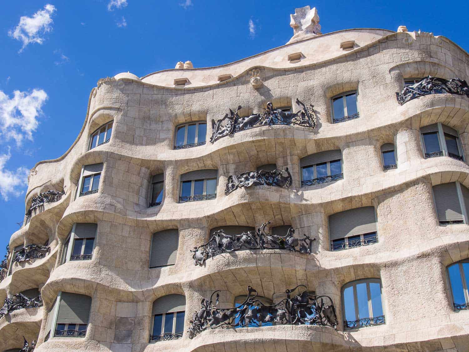 Casa Mila (La Pedrera) facade, Barcelona, Spain