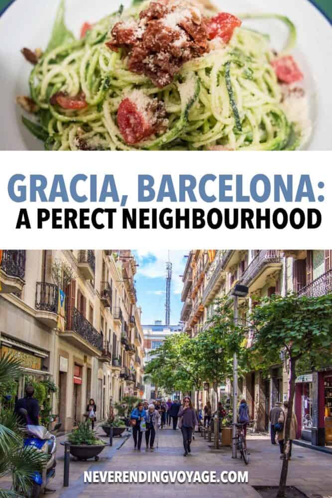 Gracia Barcelona Travel Guide Pinterest pin