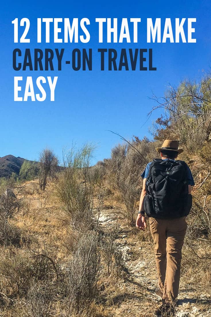 Packing light and travelling with only carry-on luggage doesn't have to be difficult. These are our 12 favourite items that make carry-on travel easy.