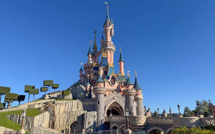 Sleeping Beauty Castle at Disneyland Park as part of a Disneyland Paris itinerary for 2 parks in 1 day.