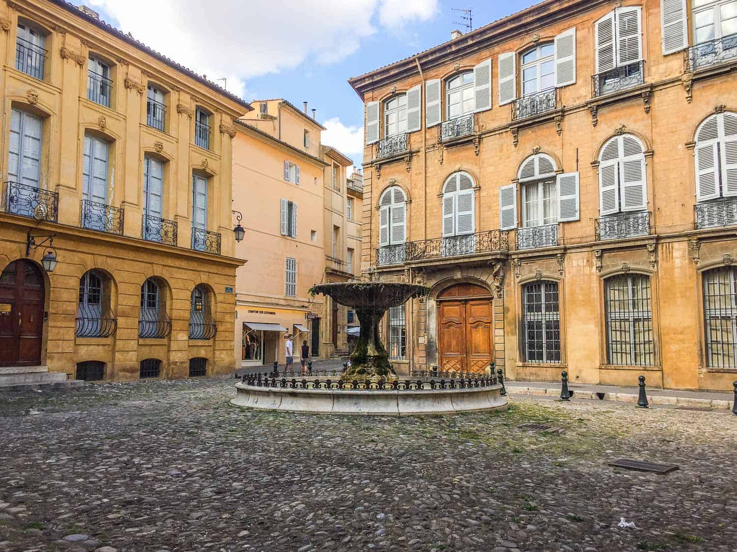 Our picnic spot in Aix en Provence, France