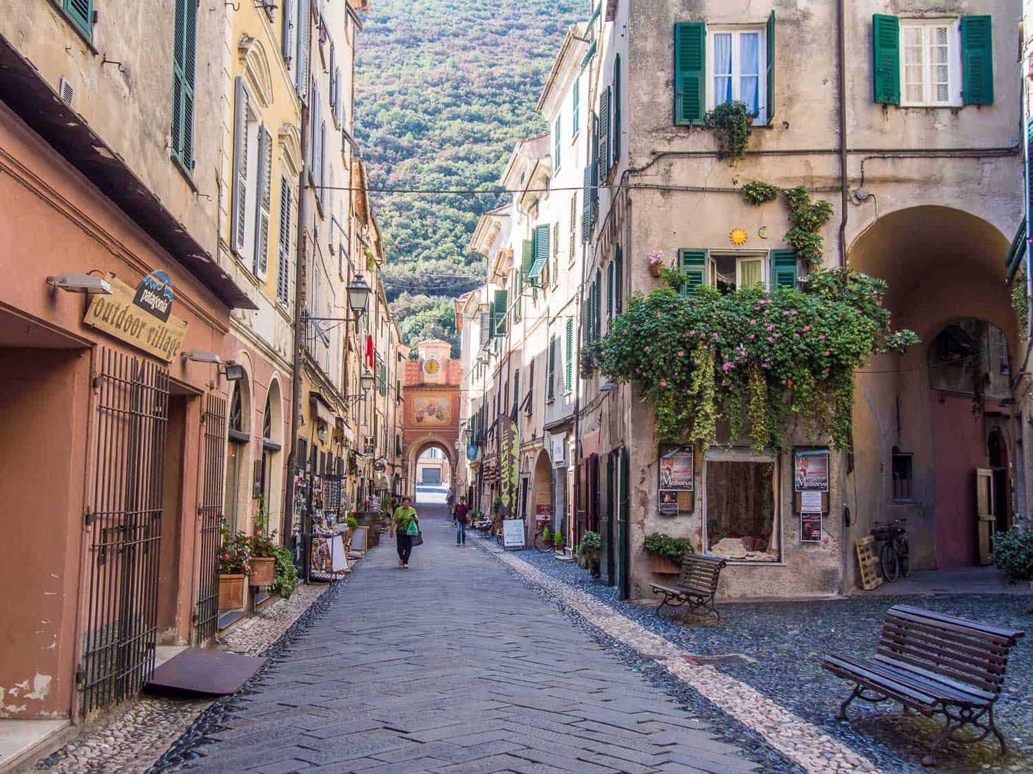 Finalborgo in Finale Ligure in Liguria, Italy