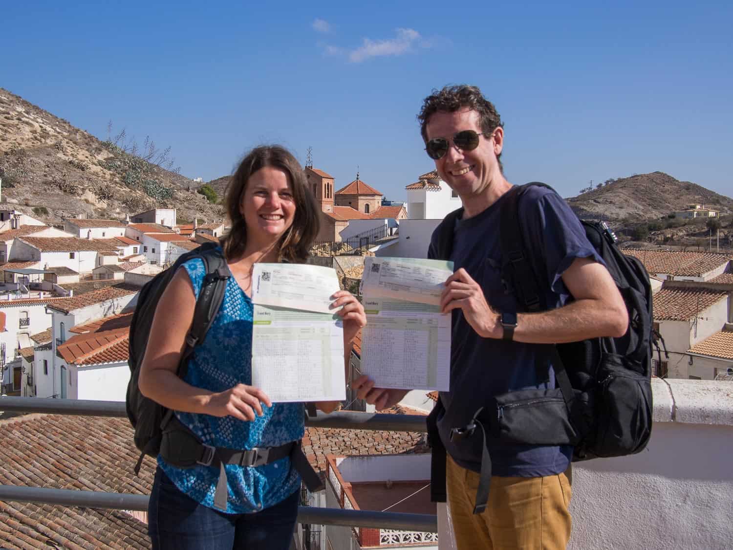 Interrail trip finished in Lubrin, Spain