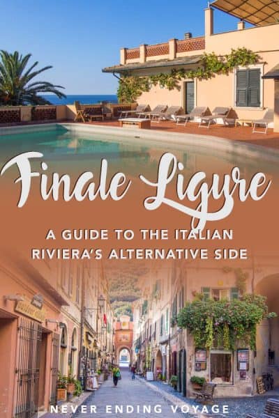 There's more to the Italian Riviera than most tourists realise! Here's our full travel guide to the beautiful beaches and streets of Finale Ligure. #finaleligure #italytravel #italy #italianriviera #europe #europeantravels #offthebeatenpath