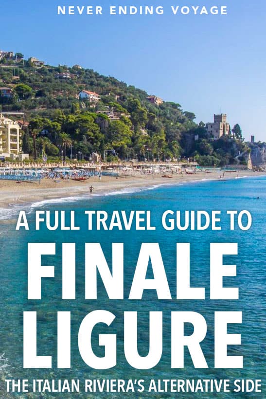 There's more to the Italian Riviera than most tourists realise! Here's our full travel guide to the beautiful beaches and streets of Finale Ligure. #finaleligure #italytravel #italy #italianriviera #europe #europeantravels #offthebeatenpath