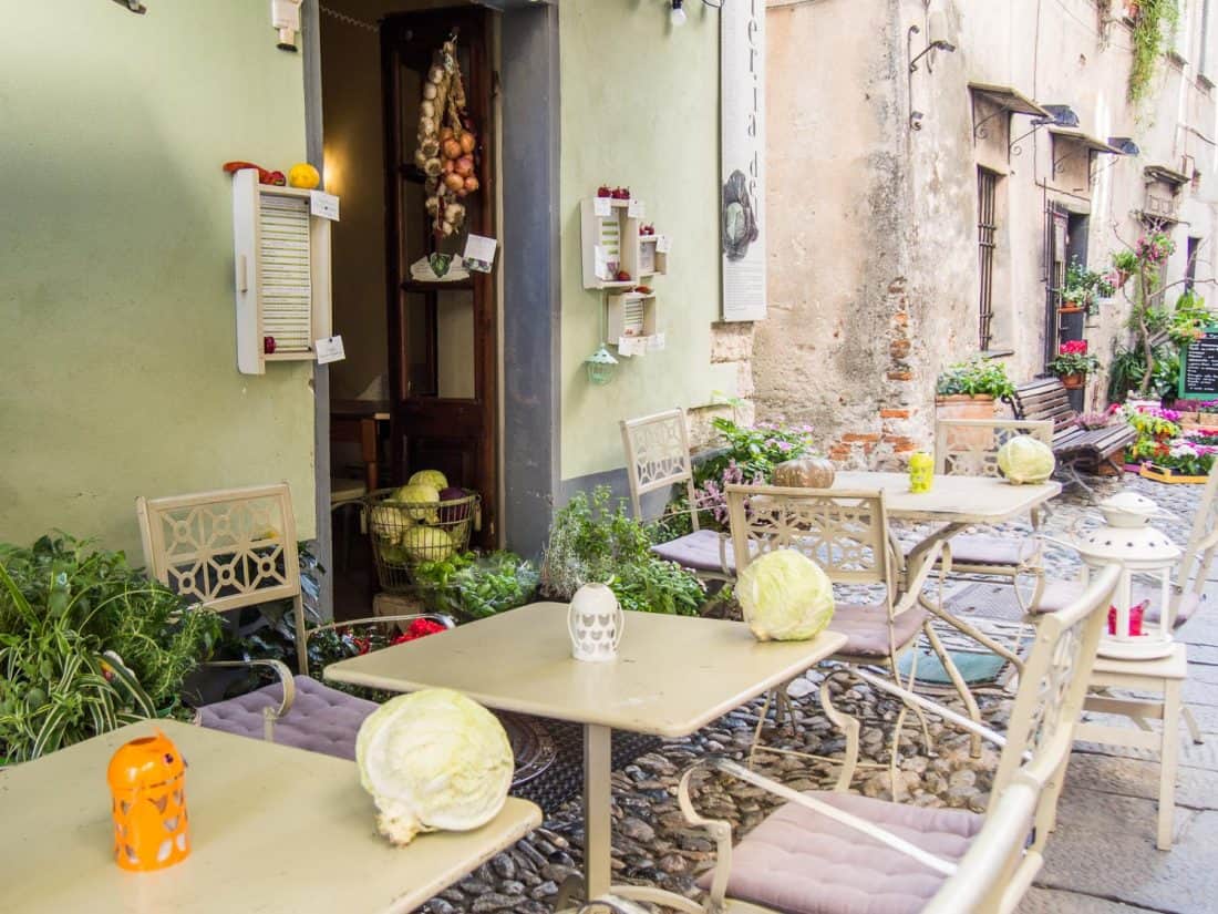 Cabbage restaurant in Finalborgo in Finale Ligure, Italy