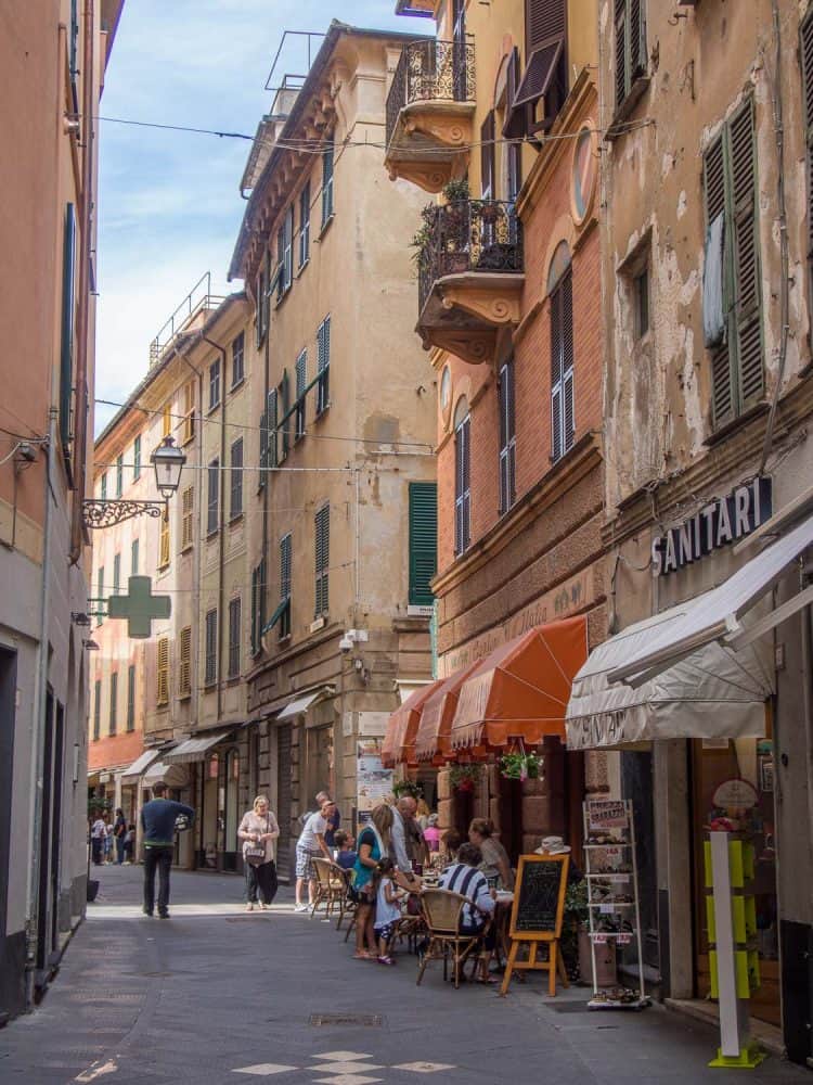 Rapallo, Italy historic centre