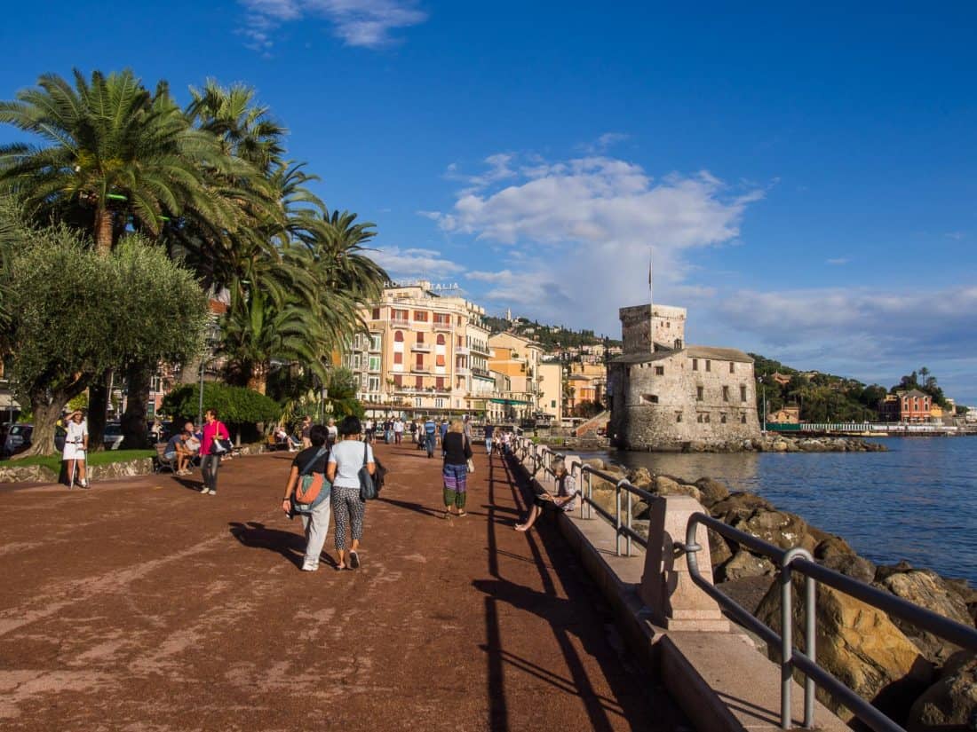 Rapallo, Italy promenade