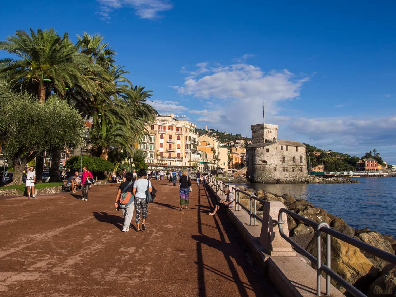 Rapallo, Italy promenade