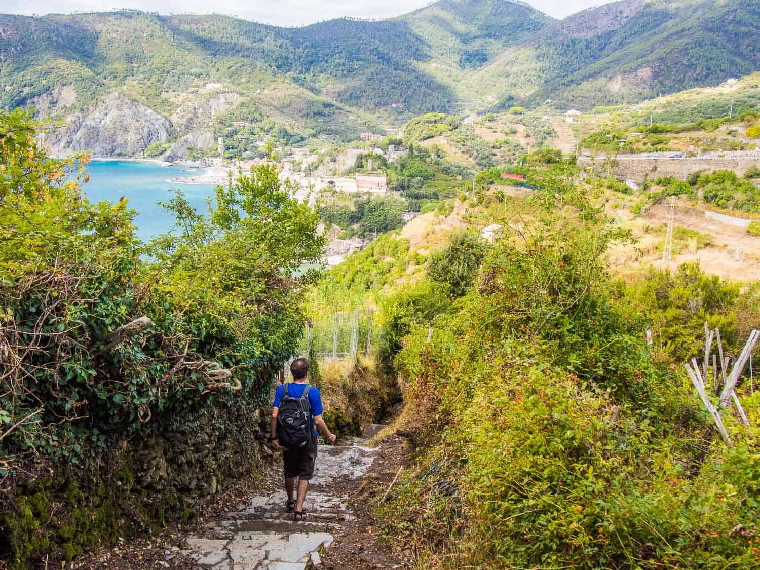 Hiking the Cinque Terre trail on the Italian Riviera
