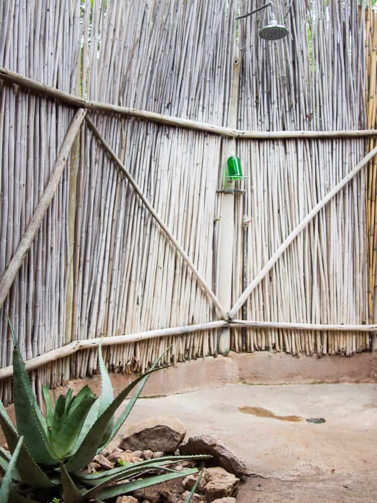 Umlani bushcamp review: our outdoor shower