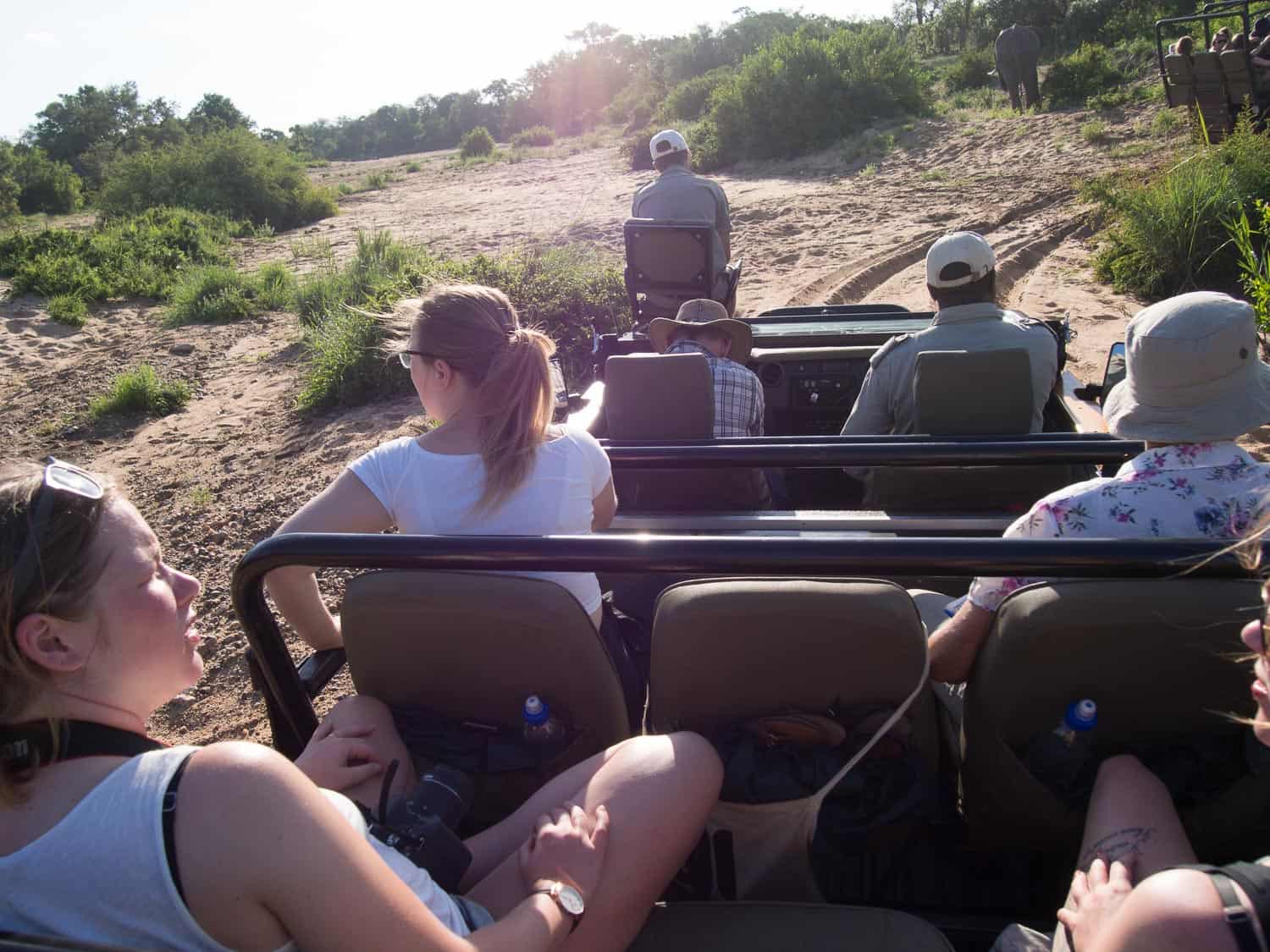 Safari vehicle at Umlani Bush Camp, Timbavati