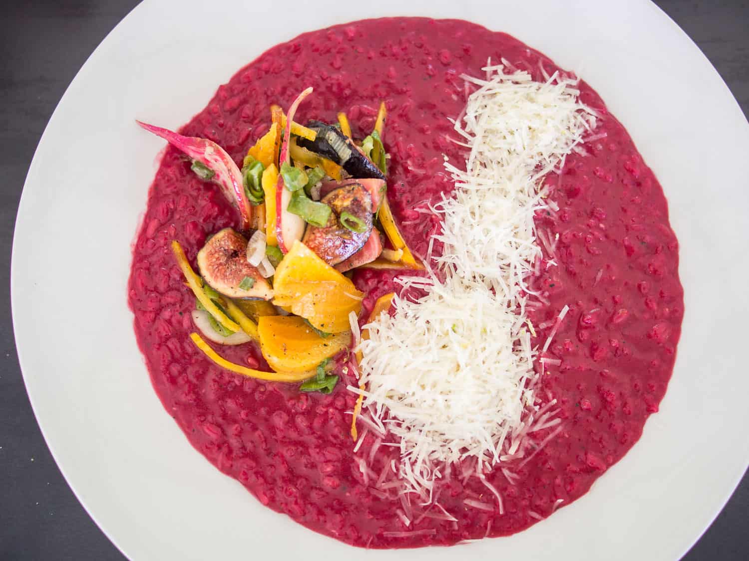 Beetroot risotto at Babel restaurant in Franschhoek, great for vegetarians