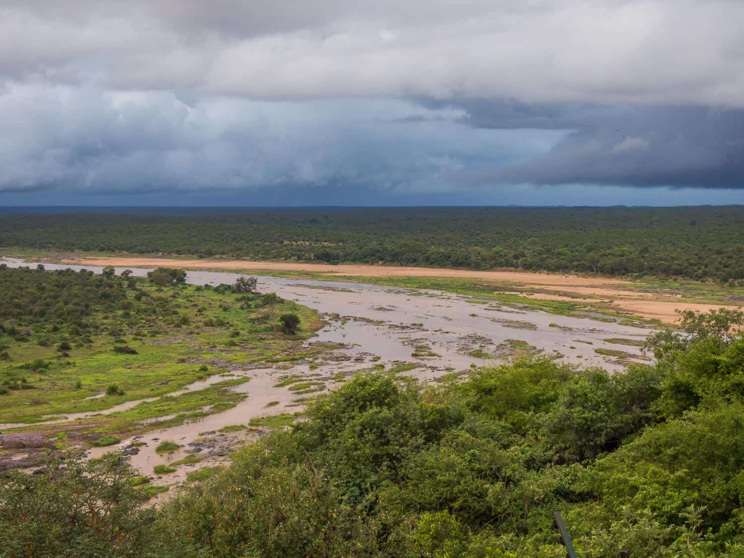 The river below Olifants rest camp in Kruger National Park