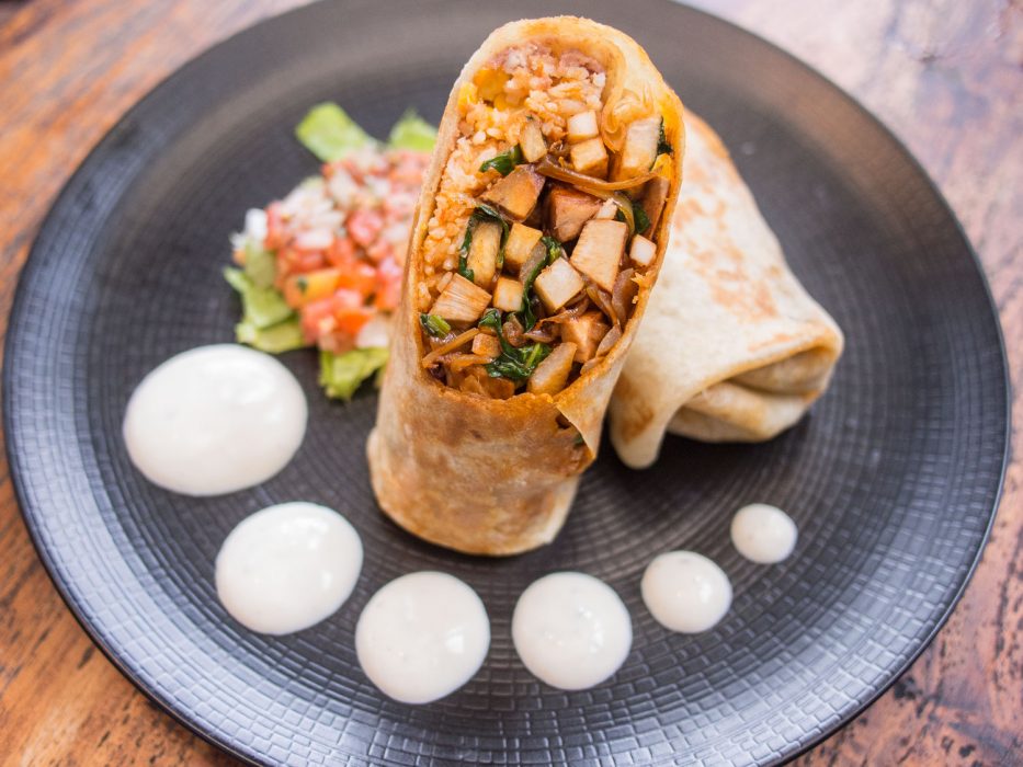 Jackfruit burrito at La Pacha Mama, Ubud