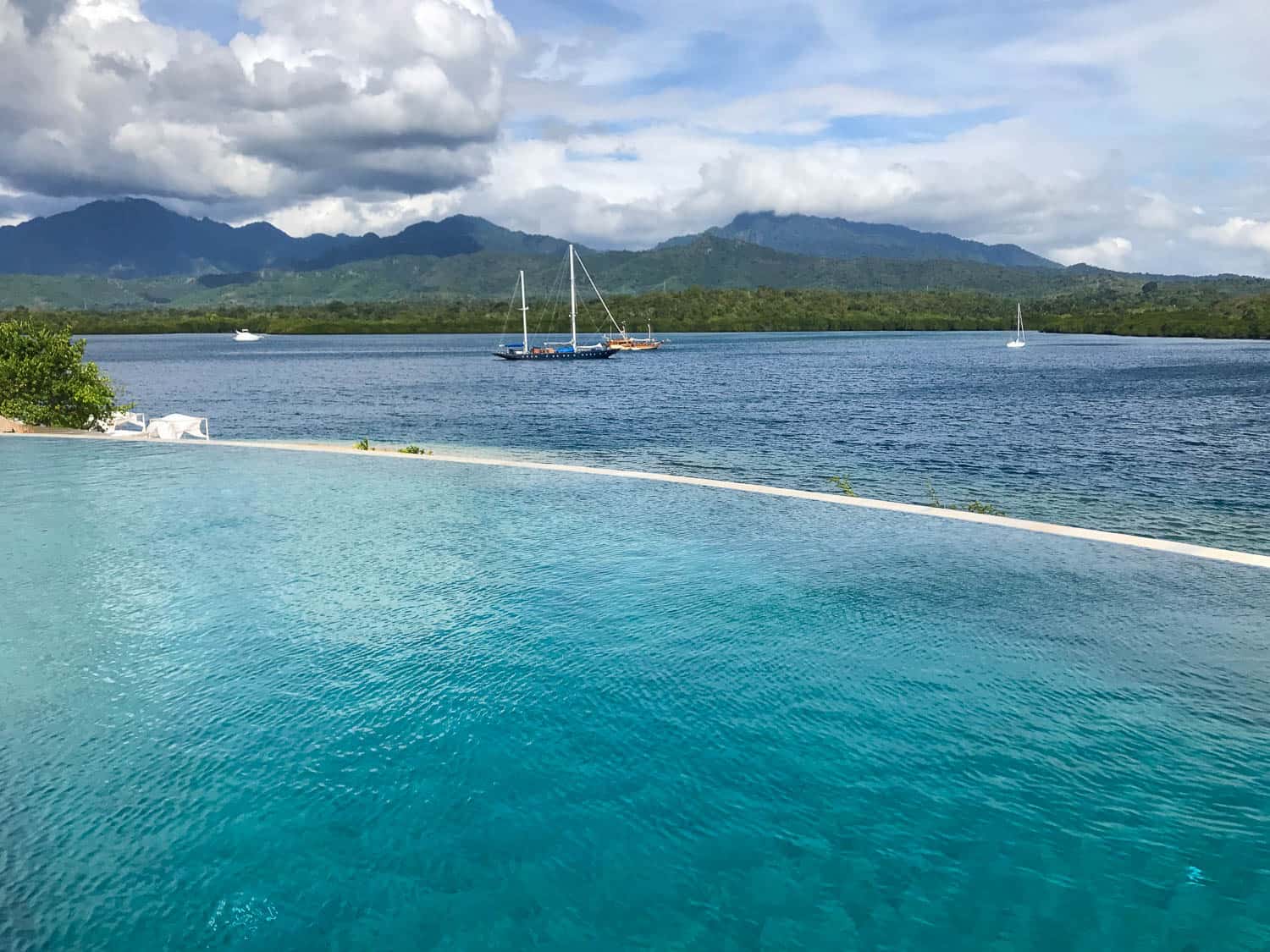 The infinity pool at Menjangan Dynasty