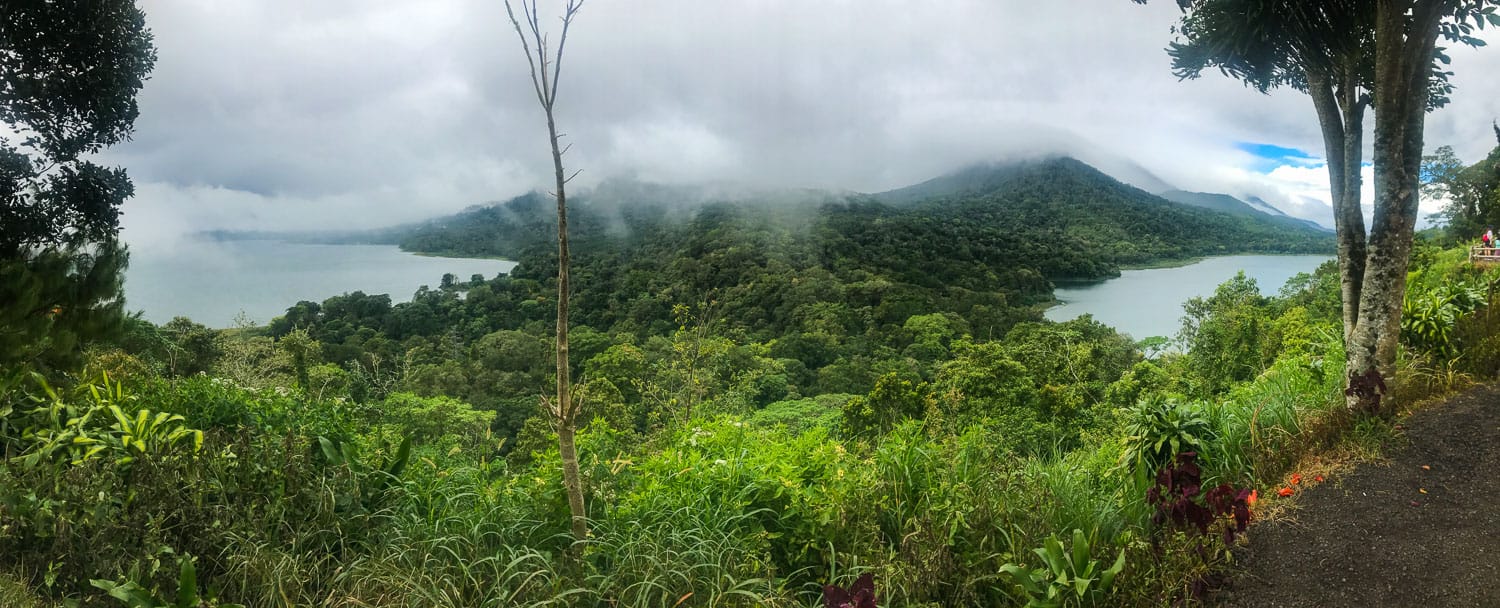 Buyan and Tamblingan lakes viewpoint on our Bali road trip