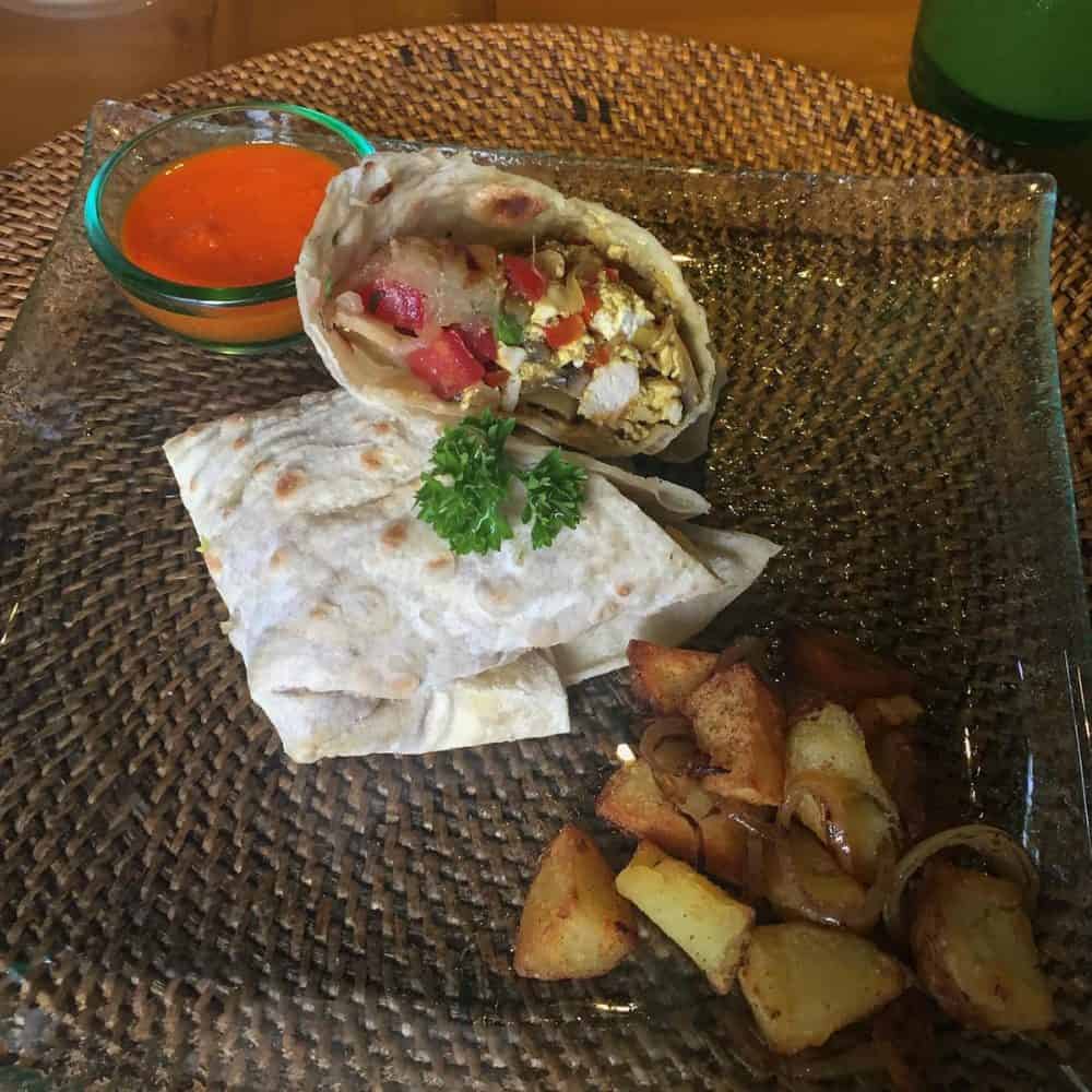 Brekky Burrito at Sage in Ubud (before the class)
