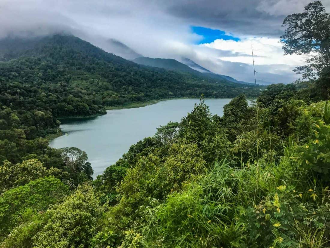 Tamblingan Lake on our Bali motorbike road trip