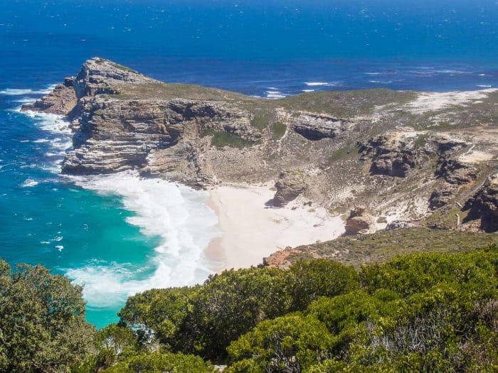 Diaz Beach at Cape Point on the Cape Peninsula drive in South Africa