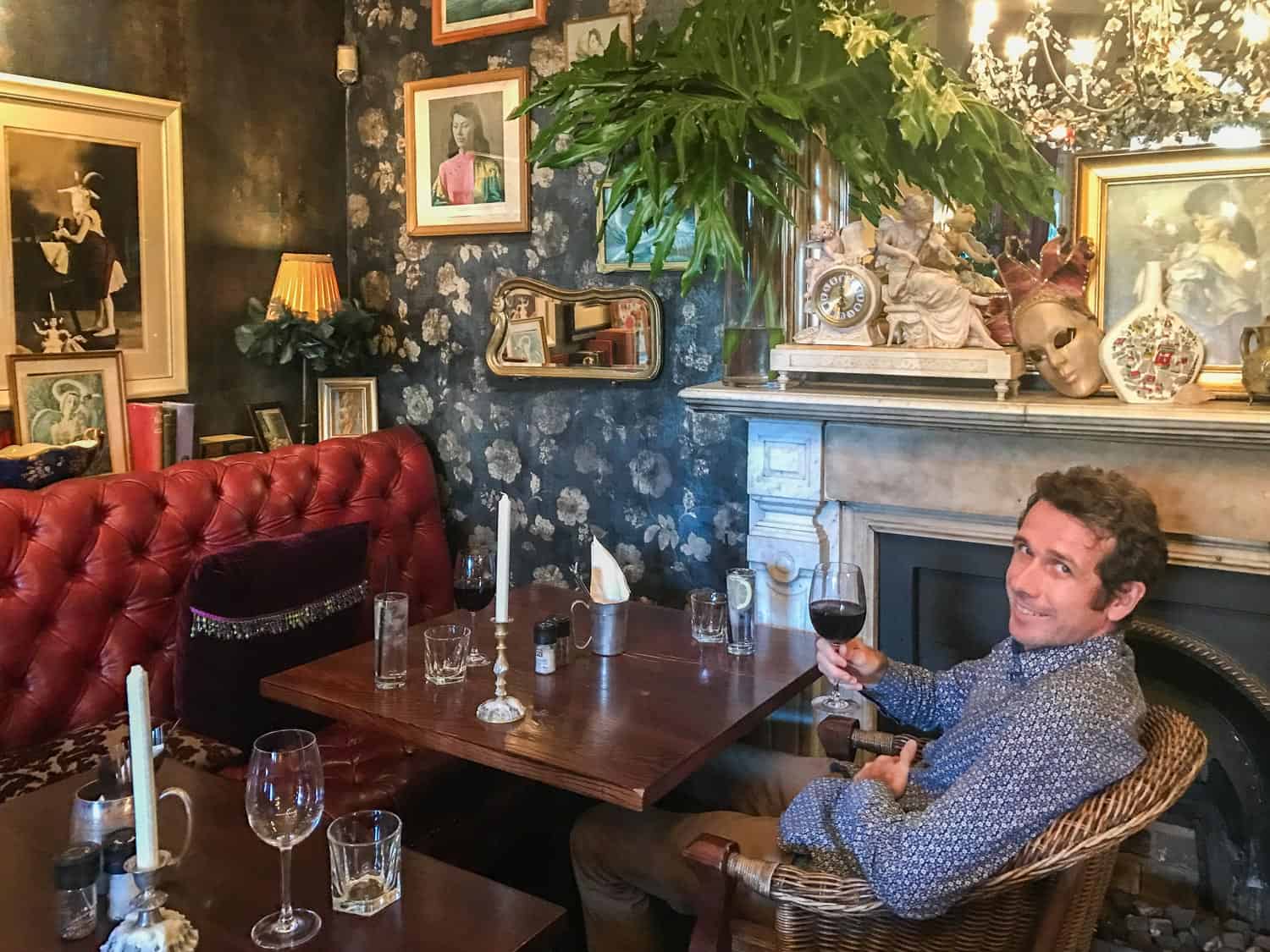 One of the dining areas at Kloof Street House in Cape Town