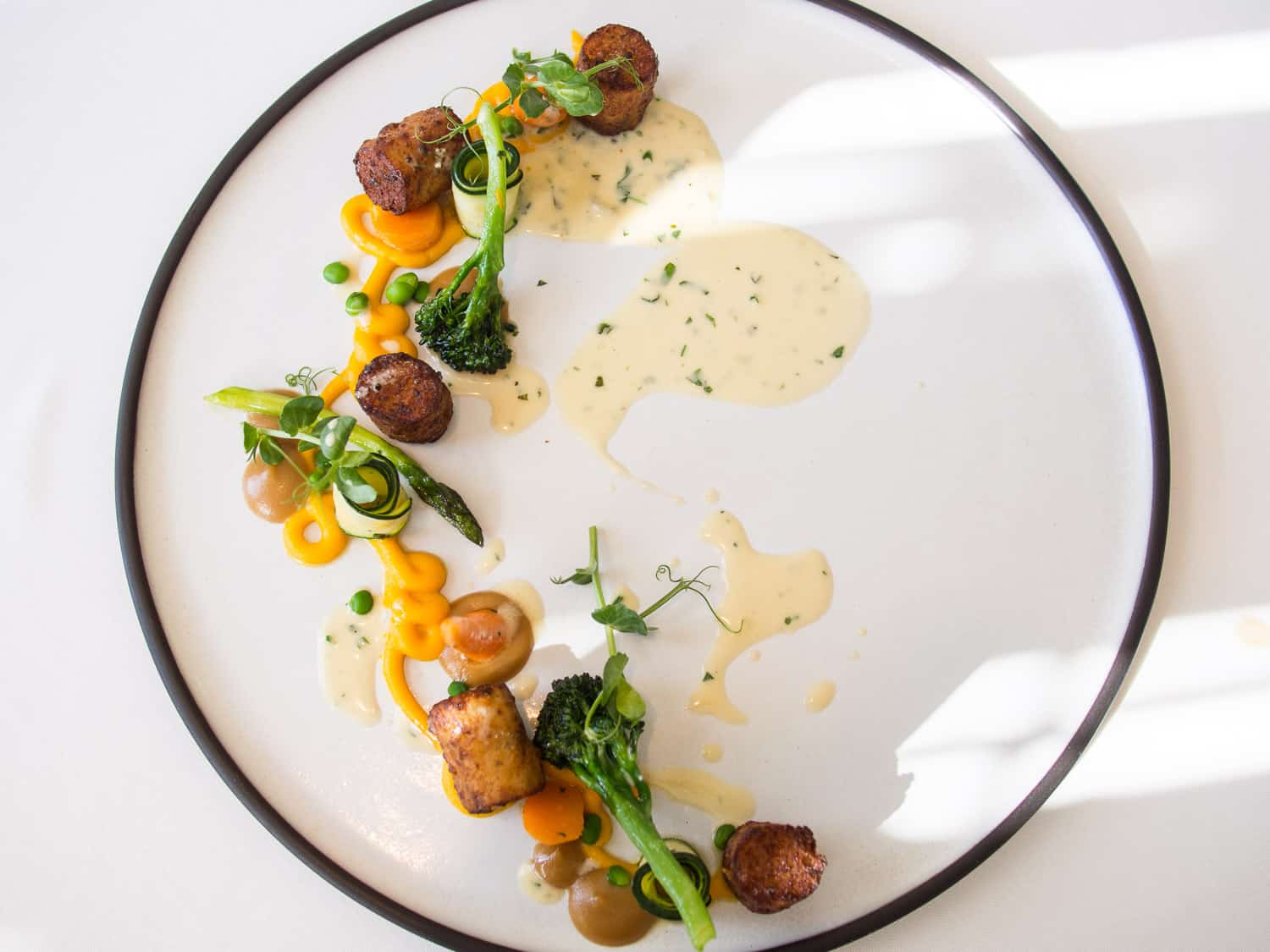 Herb gnocchi, gorgonzola and butternut from the vegetarian tasting menu at La Colombe, Cape Town