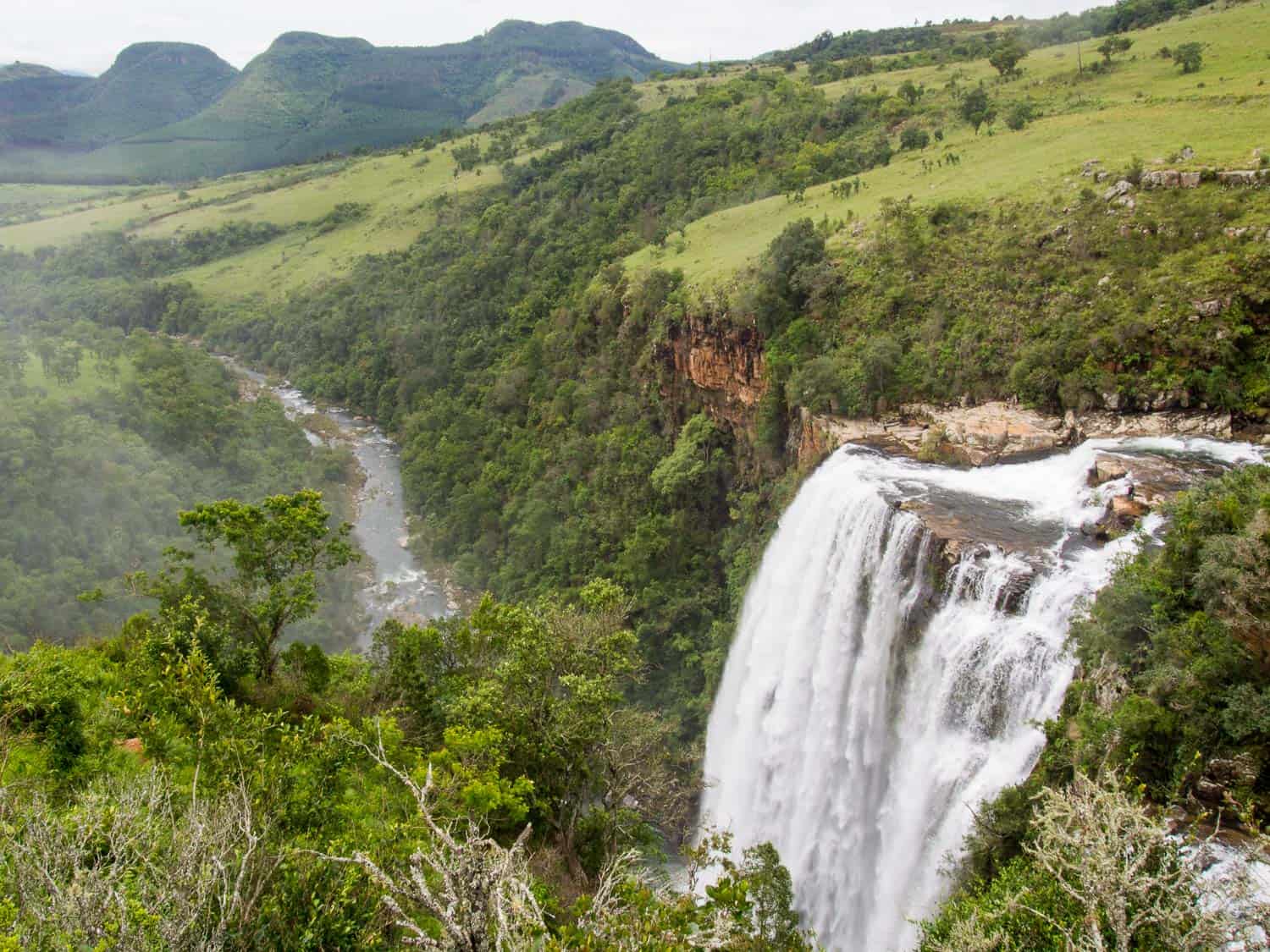 Lisbon Falls on the Panorama Route, our first stop on our South Africa road trip