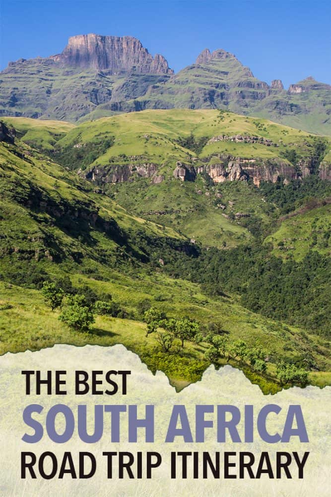 The best South Africa road trip itinerary from Johannesburg to Cape Town in one month via Kruger National Park, Drakensberg Mountains, The Wild Coast and the Garden Route. Click through for everything you need to know to plan your perfect road trip.