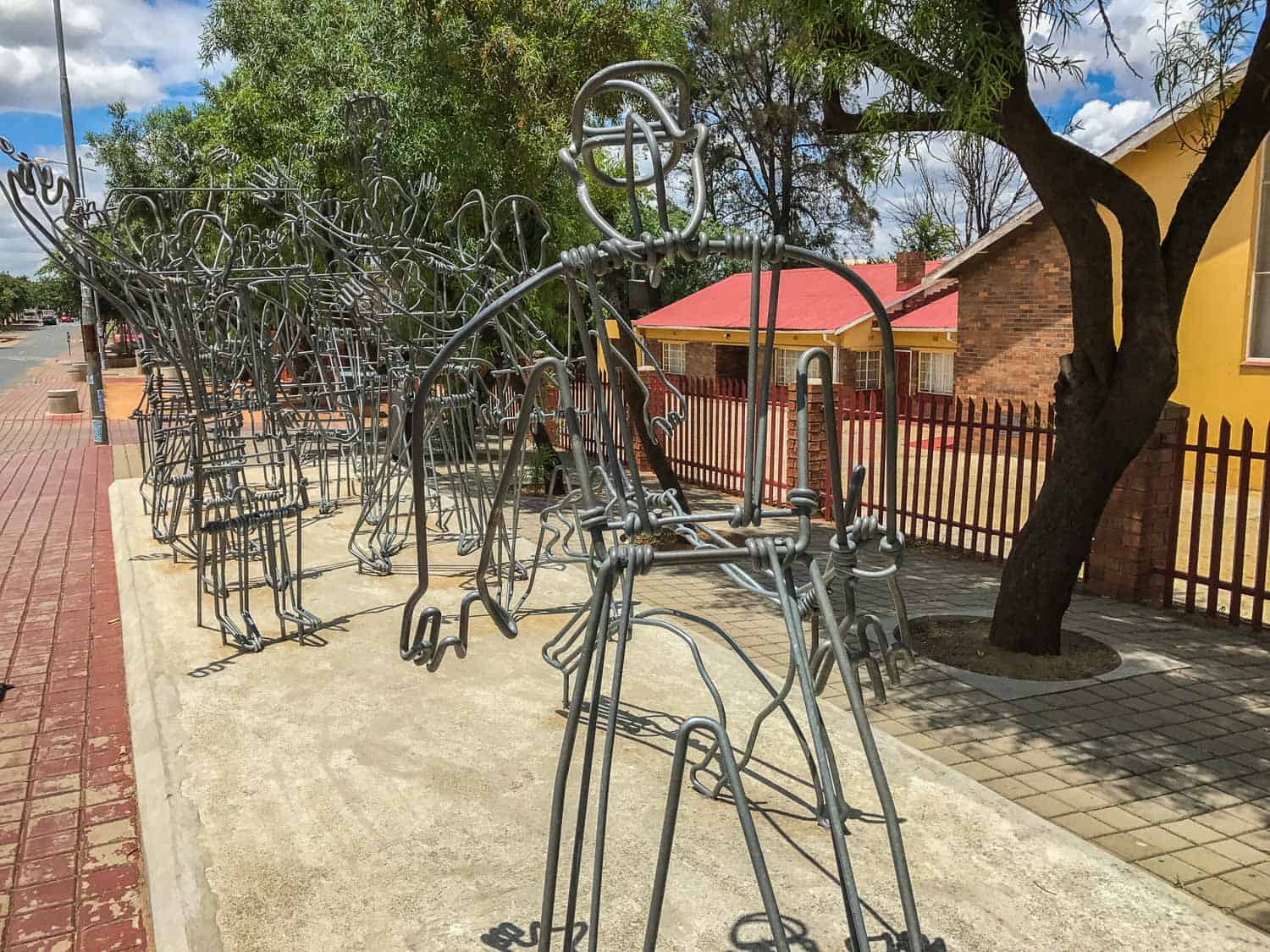 Soweto uprising sculpture in Johannesburg