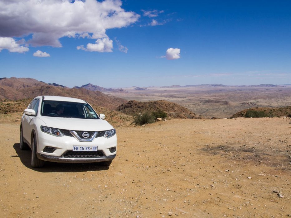 Our Nissan X-Trail SUV, one of our biggest Namibia travel expenses