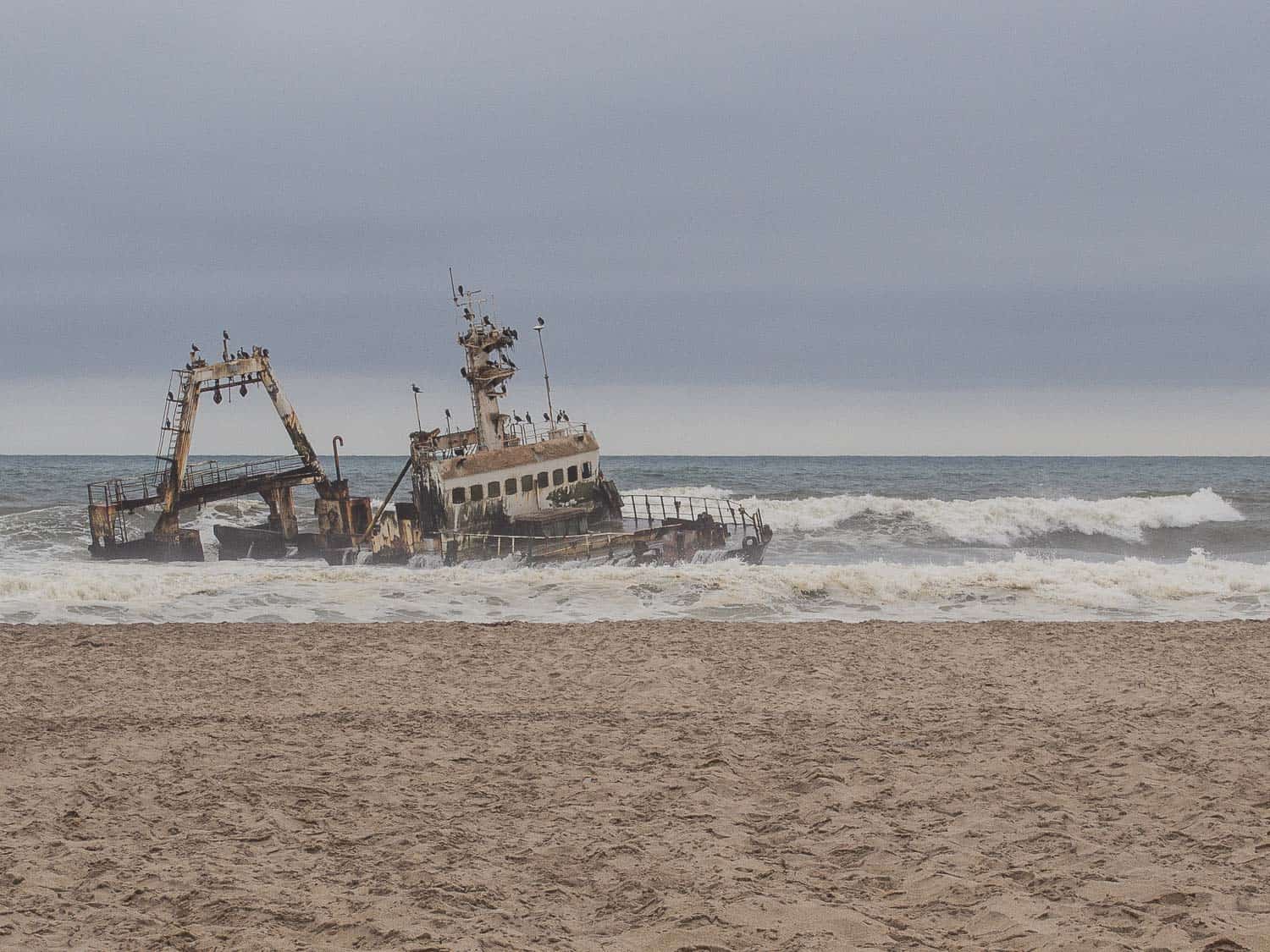 Shipwrecks on the Skeleton Coast of Namibia