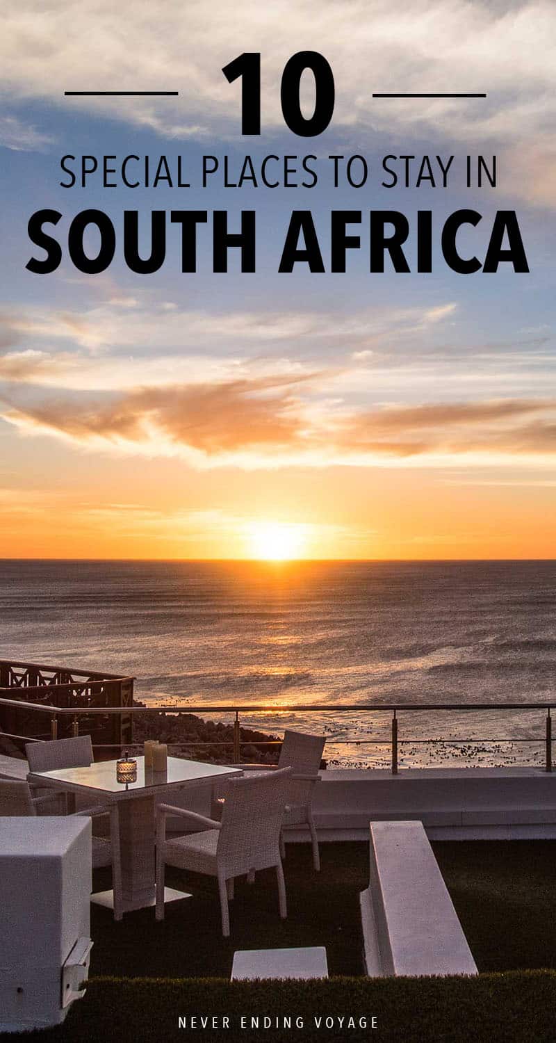 For unique and special places to stay in South Africa for every budget, look no farther.