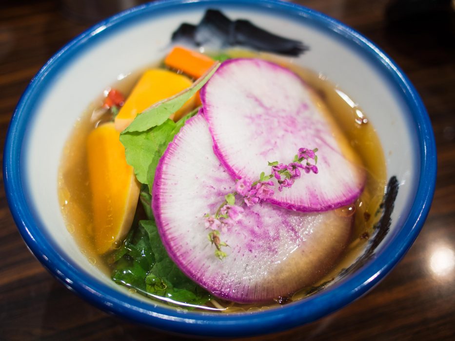 Vegetarian ramen in Tokyo's Afuri restaurant